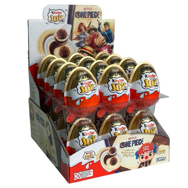 Фирменный блок Kinder joy One Piece новая коллекция Киндер Джой Ван Пис, 24 шт - Фото 1 Фирменный блок Kinder joy One Piece новая коллекция Киндер Джой Ван Пис, 24 шт - изображение 1