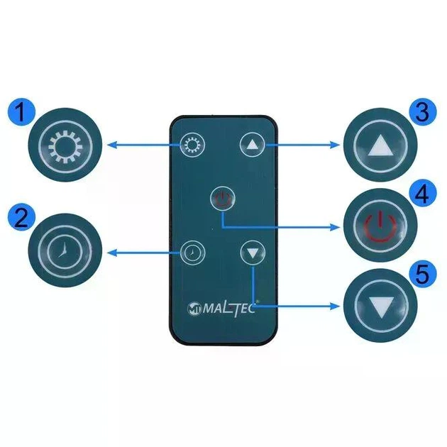 Конвекторний обігрівач скляний Maltec CH7000DWB Wi-Fi Smart чорний - изображение 9