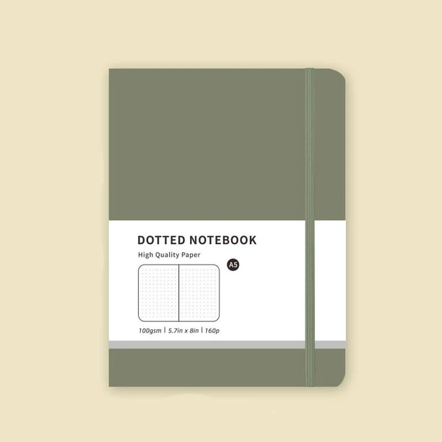 Блокнот Сумеречно-Серый в точку (Dotted Notebook) формата А5 202 мм × 142 мм - Фото 1 Блокнот Сумеречно-Серый в точку (Dotted Notebook) формата А5 202 мм × 142 мм - изображение 1