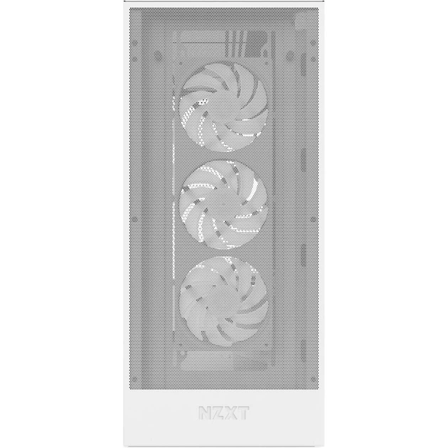 Корпус для ПК NZXT H7 Flow RGB All White (CM-H72FW-R1) - изображение 3