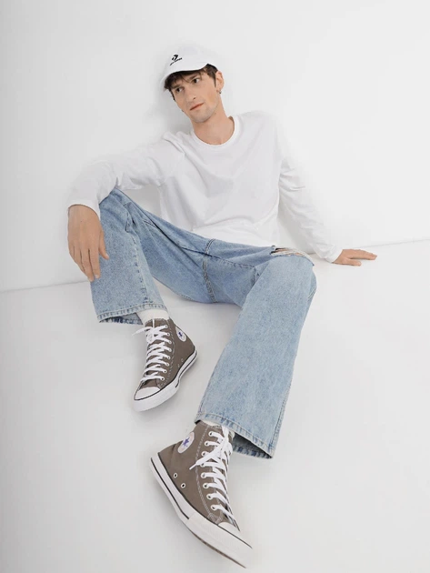 Кеди Converse Chuck Taylor All Star Seasnl Hi Сірий 41.5 1J793C - изображение 4