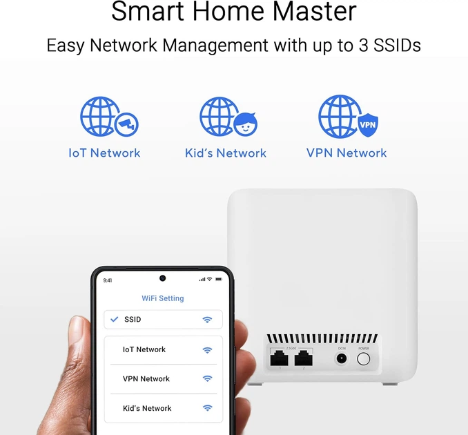 Wi-Fi Mesh система ASUS ZenWiFi BD4 3-Pack White (90IG0960-MO3C40) - Фото 8 Wi-Fi Mesh система ASUS ZenWiFi BD4 3-Pack White (90IG0960-MO3C40) - изображение 8