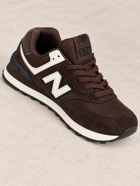 Коричневые спортивные кроссовки из натуральной шоколадной замши на бежевой подошве 41 25,5 см - Фото 4 Коричневые спортивные кроссовки из натуральной шоколадной замши на бежевой подошве 41 25,5 см - изображение 4