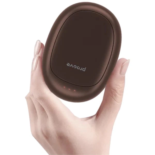 Грелка для рук с аккумулятором Proove HeatBean Hand Warmer нагрев 40 45 53 °C 2500mAh USB 5V до 13 часов работы мини обогреватель карманный от холода Brown - Фото 4 Грелка для рук с аккумулятором Proove HeatBean Hand Warmer нагрев 40 45 53 °C 2500mAh USB 5V до 13 часов работы мини обогреватель карманный от холода Brown - изображение 4