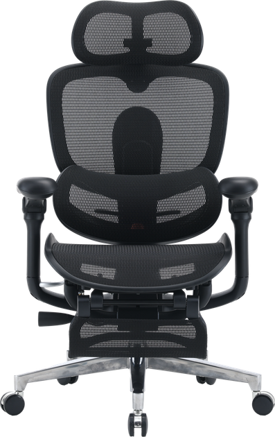 Fotel biurowy ergonomiczny Sihoo DORO C500 V2 Ultra z podnożkiem Czarny (4820216980189) - Zdjęcie 1 Fotel biurowy ergonomiczny Sihoo DORO C500 V2 Ultra z podnożkiem Czarny (4820216980189) - obraz 1
