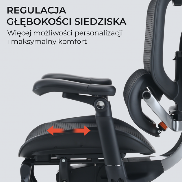 Fotel biurowy ergonomiczny Sihoo DORO C500 V2 Ultra z podnożkiem Czarny (4820216980189) - Zdjęcie 12 Fotel biurowy ergonomiczny Sihoo DORO C500 V2 Ultra z podnożkiem Czarny (4820216980189) - obraz 12