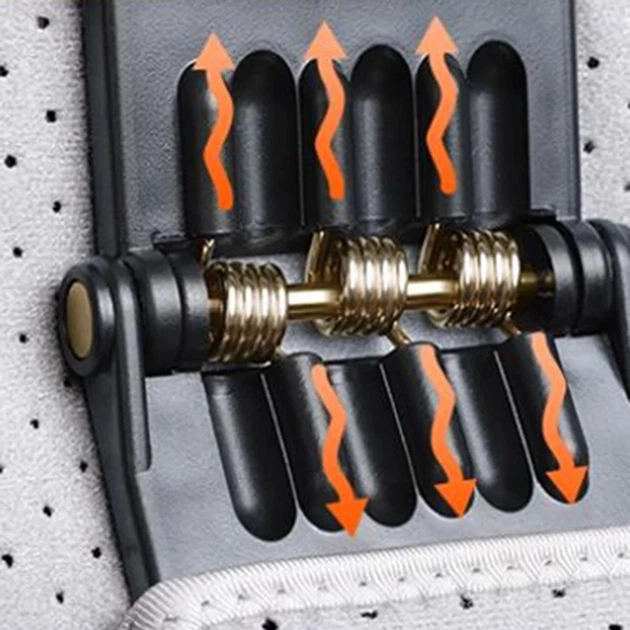 Пружинный наколенник для поддержки коленного сустава KneeBooster, серый - изображение 6