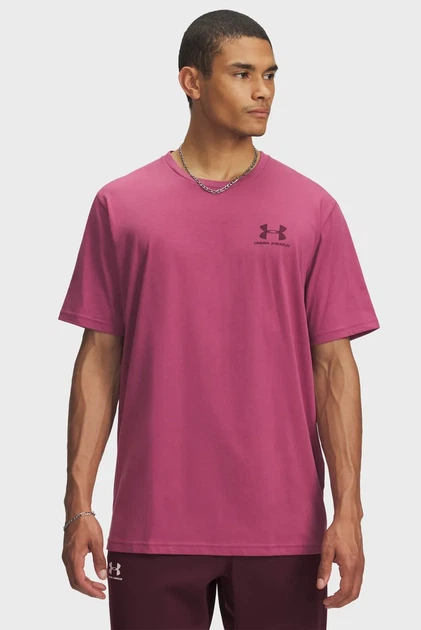 Чоловіча рожева футболка UA M SPORTSTYLE LC SS Under Armour L 1326799-659 - Фото 1 Чоловіча рожева футболка UA M SPORTSTYLE LC SS Under Armour L 1326799-659 - изображение 1