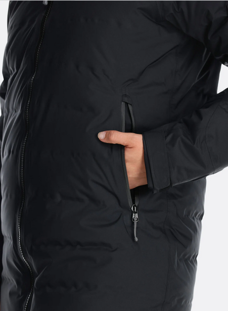 Куртка Rab Valiance Parka W жіноча Black M чорна - Фото 5 Куртка Rab Valiance Parka W жіноча Black M чорна - изображение 5
