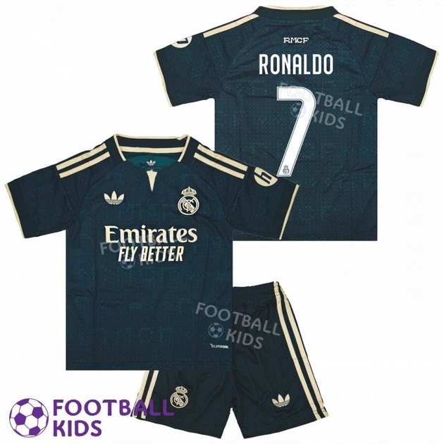 Футбольная форма для детей Real Madrid RONALDO 7 Реал Мадрид Away 2027 125 см - 135 см (set4898-139540-4) - Фото 1 Футбольная форма для детей Real Madrid RONALDO 7 Реал Мадрид Away 2027 125 см - 135 см (set4898-139540-4) - изображение 1