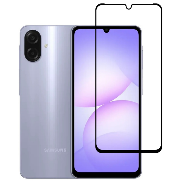 Защитное стекло LUX для Samsung Galaxy A07s (A077) полная проклейка черный - Фото 1 Защитное стекло LUX для Samsung Galaxy A07s (A077) полная проклейка черный - изображение 1