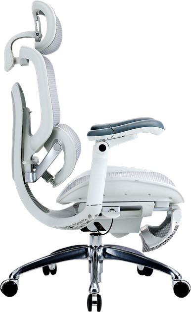 Fotel biurowy ergonomiczny Sihoo DORO C300 PRO V2 z podnożkiem White (4820216980172) - Zdjęcie 4 Fotel biurowy ergonomiczny Sihoo DORO C300 PRO V2 z podnożkiem White (4820216980172) - obraz 4