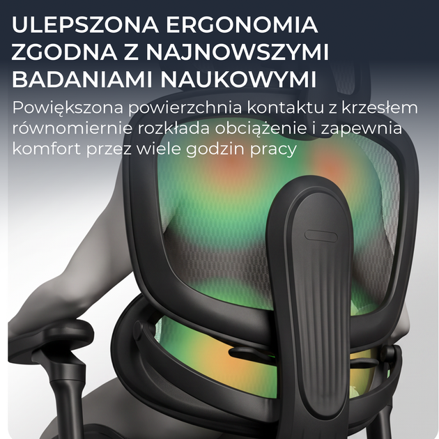 Fotel biurowy ergonomiczny Sihoo DORO C300 LITE V2 Czarny (4820216980103) - Zdjęcie 9 Fotel biurowy ergonomiczny Sihoo DORO C300 LITE V2 Czarny (4820216980103) - obraz 9