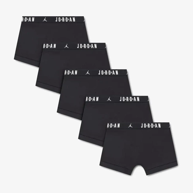 Трусы-боксерки мужские Jordan Flight «Black» 5 Pack XL Черный JM0867-023 - Фото 2 Трусы-боксерки мужские Jordan Flight «Black» 5 Pack XL Черный JM0867-023 - изображение 2
