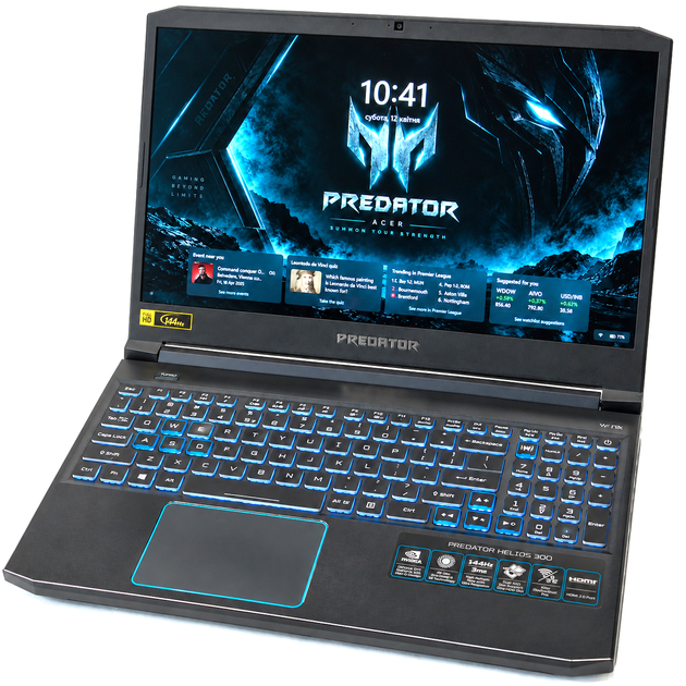 Ноутбук Acer Predator Helios 300 PH315-52 Core i7-9750H GTX 1660 Ti 6GB 16GB DDR4 SSD NVMe 1TB 15.6" FHD 144Hz Чорний Б/У - изображение 2