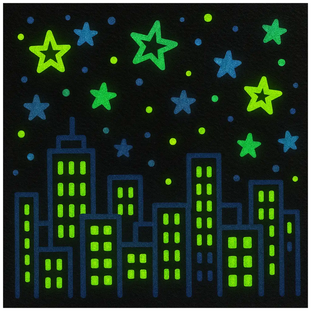 Набор люминесцентных акриловых красок 10 цветов по 30 мл для рисования Acrylic Glow in the Dark SQ-28737 - изображение 7
