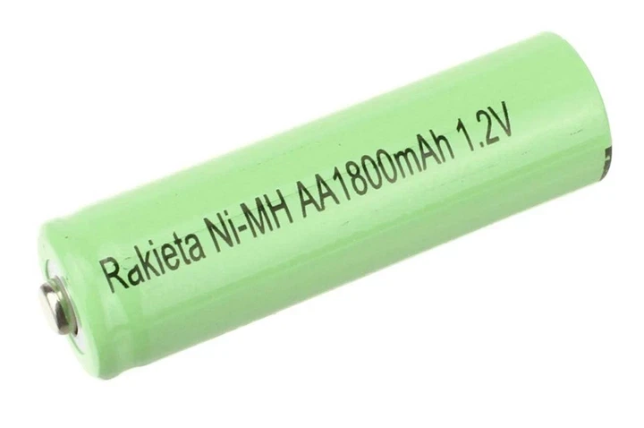 Пальчиковый аккумулятор батарейка Rakieta Ni-MH AA 1800 mAh 1.2v Размер: 50*14 мм Зеленый - Фото 1 Пальчиковый аккумулятор батарейка Rakieta Ni-MH AA 1800 mAh 1.2v Размер: 50*14 мм Зеленый - изображение 1