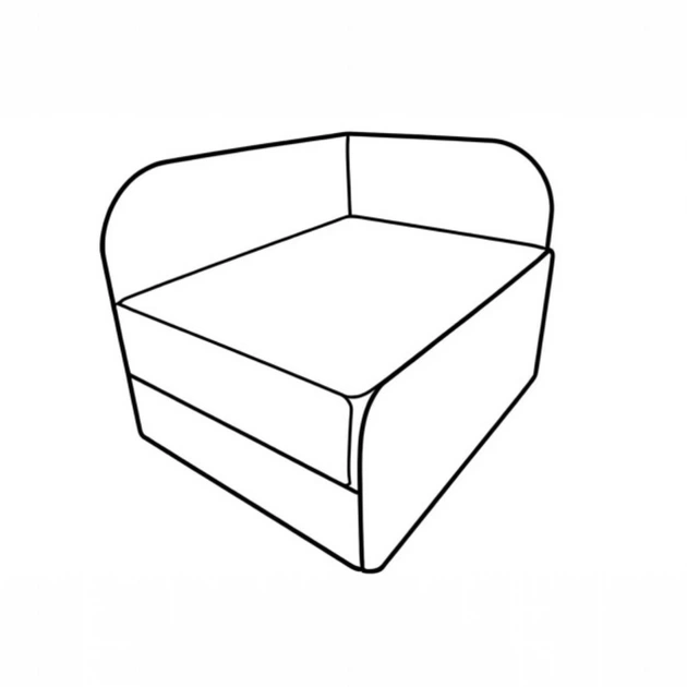 Кресло-кровать детская Tobi Sho Дикси мягкая раскладная правосторонняя велюр, 950х750х700 мм Сиреневый - Фото 7 Кресло-кровать детская Tobi Sho Дикси мягкая раскладная правосторонняя велюр, 950х750х700 мм Сиреневый - изображение 7