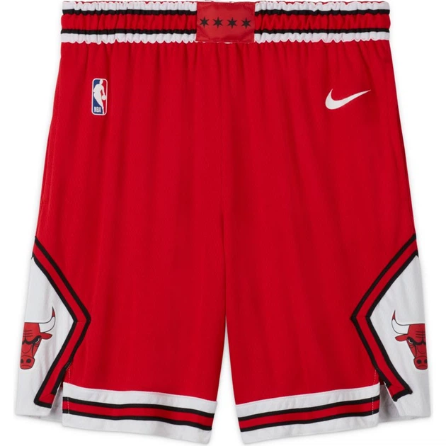Футбольні шорти чоловічі Nike Nba Swingman Shorts Chicago Bulls Icon Edition L Червоний AJ5593-657 - зображення 2