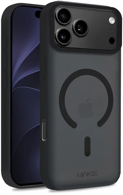 Чохол для смартфона Apple iPhone 18 Pro Max/17 Pro Max MAKE Aura Magnet Black (MCLAM-AI18PM/17PMBK) - зображення 3
