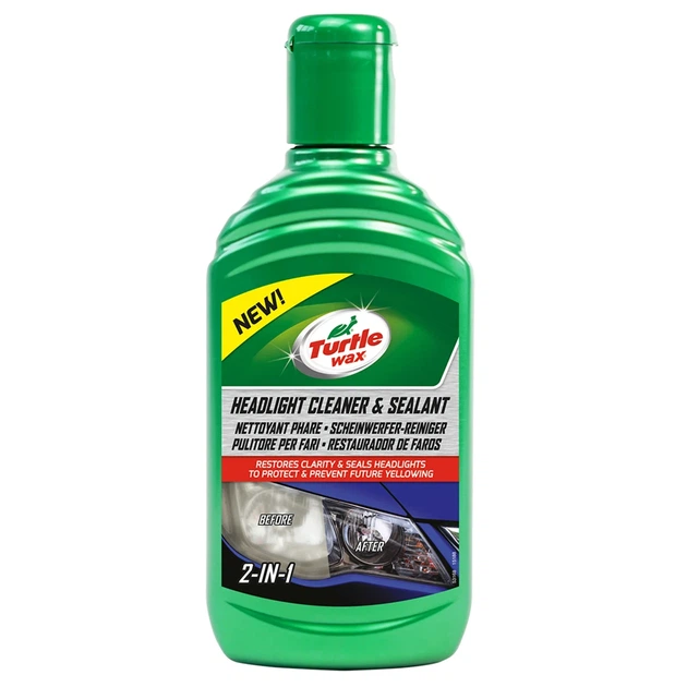Полироль-реставратор TURTLE WAX Headlight Cleaner 300 мл для полировки фар металлических поверхностей - Фото 1 Полироль-реставратор TURTLE WAX Headlight Cleaner 300 мл для полировки фар металлических поверхностей - изображение 1