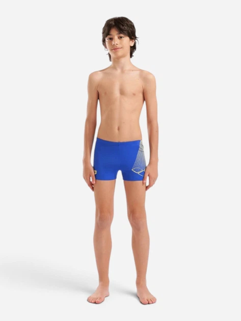 Подростковые плавки-шорты для мальчика Arena Bright Swim Short 006721-803 164 см Синий/Желтый (3468337736493) - изображение 3