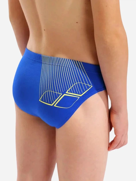 Подростковые плавки для мальчика Arena Bright Swim Briefs 006724-803 140 см Синий/Желтый (3468337736677) - изображение 5