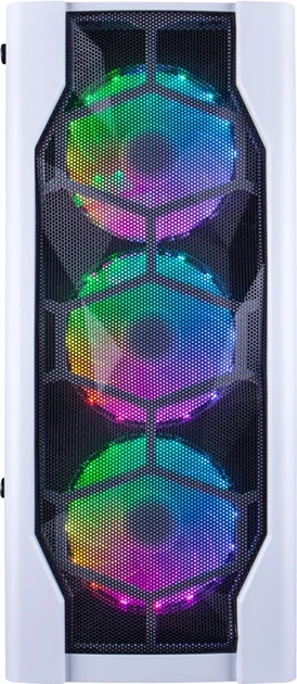Корпус 1stPlayer D4-WH-4F1-W White с 4 RGB вентиляторами - изображение 3