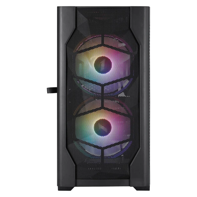 Корпус 1stPlayer D4-M-BK-2F1P-1F1 Black с 3 RGB вентиляторами - Фото 3 Корпус 1stPlayer D4-M-BK-2F1P-1F1 Black с 3 RGB вентиляторами - изображение 3