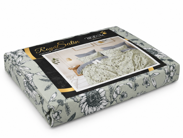 Постільна білизна ШЕМ royal satin 200х220 - Фото 3 Постільна білизна ШЕМ royal satin 200х220 - зображення 3