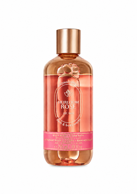 Гель для душа парфюмированный и пена для ванны Bath & Body Works Aromatherapy Heirloom Rose, 295 мл - Фото 1 Гель для душа парфюмированный и пена для ванны Bath & Body Works Aromatherapy Heirloom Rose, 295 мл - изображение 1