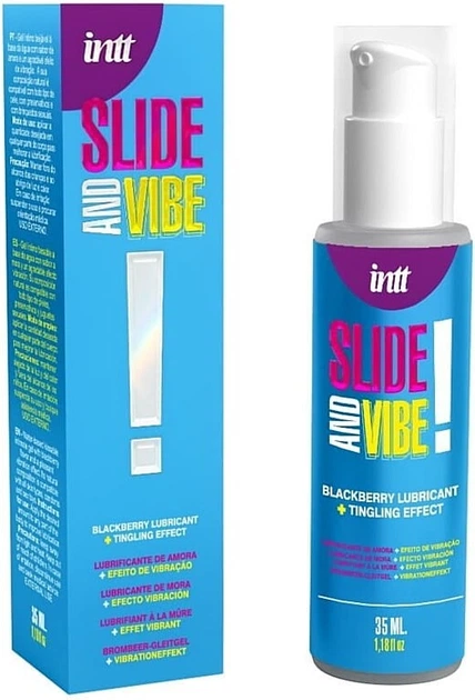 Вібролубрикант Intt Slide and Vibe 35 мл (5600781416431) - Фото 2 Вібролубрикант Intt Slide and Vibe 35 мл (5600781416431) - зображення 2