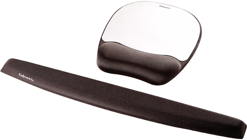 Ігрова поверхня Fellowes Memory Foam Wrist Support Silver Streak (43859497805) - Фото 3 Ігрова поверхня Fellowes Memory Foam Wrist Support Silver Streak (43859497805) - зображення 3