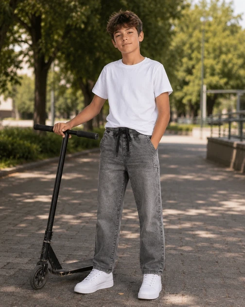 Джинсы для мальчика Altun Kiddo серый 170 см - Фото 1 Джинсы для мальчика Altun Kiddo серый 170 см - изображение 1