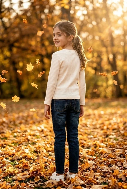 Кофта в рубчик Kiddo молочный 128 см - Фото 2 Кофта в рубчик Kiddo молочный 128 см - изображение 2