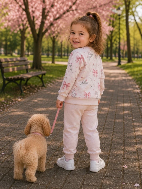 Комплект двойка “Sweet Bows” Kiddo светлый розовый 92 см - изображение 2