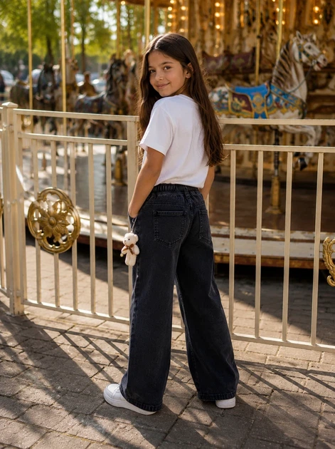 Джинси Urban Bear + брелок Kiddo Чорний розмір 122 (KIDDO-A662DF66DF464DF0B125A9810F13C0D3) - зображення 2