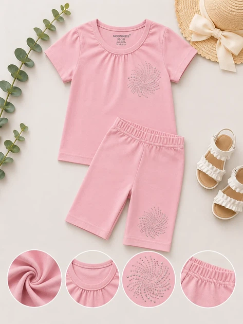 Костюм Lumi Kiddo пастельный розовый 98 см - изображение 3