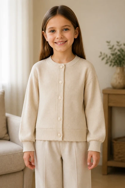 Кардиган молочний Soft Elegance Kiddo Молочний розмір 122 (KIDDO-F0FBB0B536B441549EFB23DDB46267DA) - Фото 1 Кардиган молочний Soft Elegance Kiddo Молочний розмір 122 (KIDDO-F0FBB0B536B441549EFB23DDB46267DA) - изображение 1