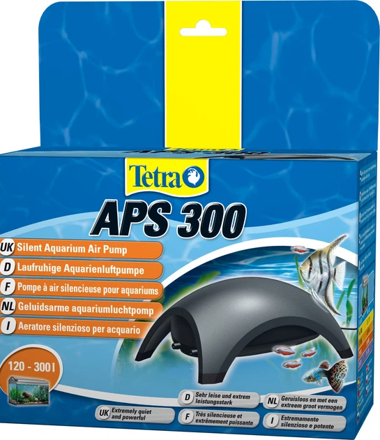 Компресор Tetra Tetratec APS 300 для акваріума чорний - Фото 3 Компресор Tetra Tetratec APS 300 для акваріума чорний - зображення 3
