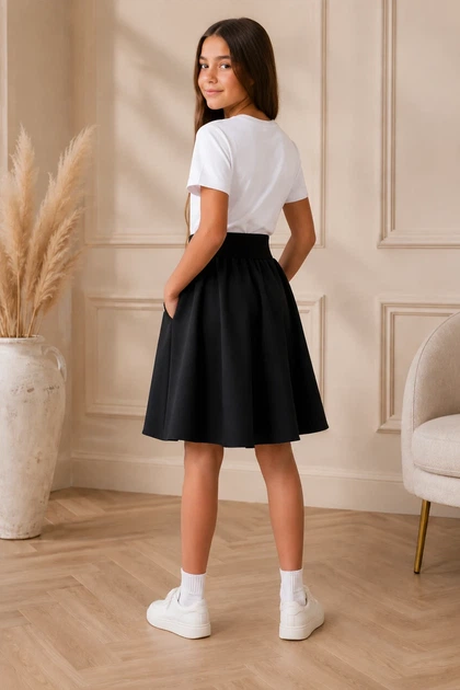Юбка Grace Flair Kiddo С карманами 134 см - Фото 2 Юбка Grace Flair Kiddo С карманами 134 см - изображение 2
