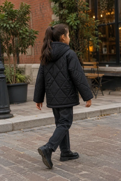 Куртка стеганая Urban Black Kiddo черный 128 см - изображение 2