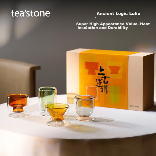 Чайный сервиз Teastone Ancient Logic из стеклянных чашек и бокалов, большая чашка, подарочный набор к Празднику середины осени, подарок ко Дню учителя. - изображение 4
