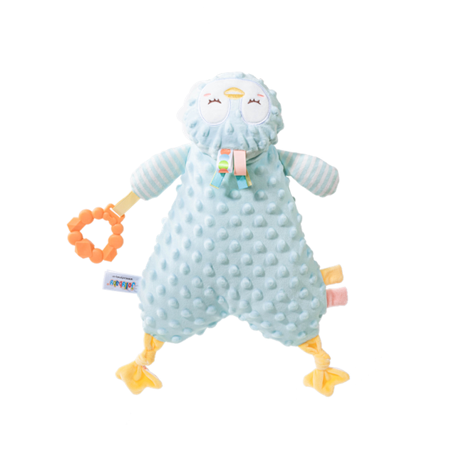 Мягкое съедобное одеяло-игрушка Jollybaby Baby Comfort Blanket для новорожденных, дизайн с пингвинами. - Фото 4 Мягкое съедобное одеяло-игрушка Jollybaby Baby Comfort Blanket для новорожденных, дизайн с пингвинами. - изображение 4