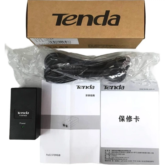 Tenda, модуль питания PoE 100 Мбит/с, адаптер питания, разделитель, беспроводной мост AP для сетевого кабеля питания камер видеонаблюдения, 48 В PoE15F - Фото 2 Tenda, модуль питания PoE 100 Мбит/с, адаптер питания, разделитель, беспроводной мост AP для сетевого кабеля питания камер видеонаблюдения, 48 В PoE15F - изображение 2