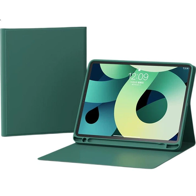 Защитный чехол BOW Hangshi HC018, совместимый с iPad 2017/18/Air1/2, универсальный чехол для планшета, подходит для Apple, съемный магнитный, 9,7 дюймов, с держателем для стилуса, темно-зеленый. - Фото 1 Защитный чехол BOW Hangshi HC018, совместимый с iPad 2017/18/Air1/2, универсальный чехол для планшета, подходит для Apple, съемный магнитный, 9,7 дюймов, с держателем для стилуса, темно-зеленый. - изображение 1