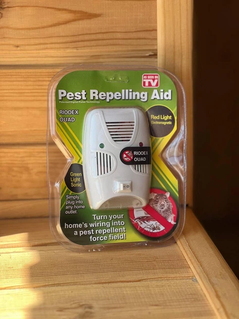Ультразвуковий електромагнітний відлякувач гризунів та комах Riddex Quad Pest Repelling Aid 80–200 м², 220 В - Фото 2 Ультразвуковий електромагнітний відлякувач гризунів та комах Riddex Quad Pest Repelling Aid 80–200 м², 220 В - изображение 2