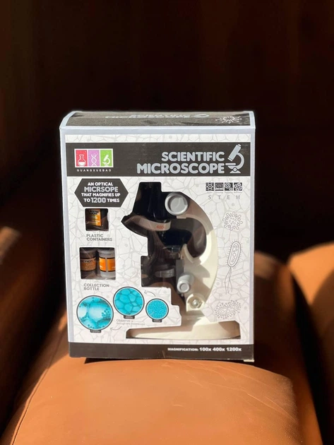 Дитячий мікроскоп Scientific Microscope 1200x з набором для дослідів та лабораторними аксесуарами 6+ - зображення 6