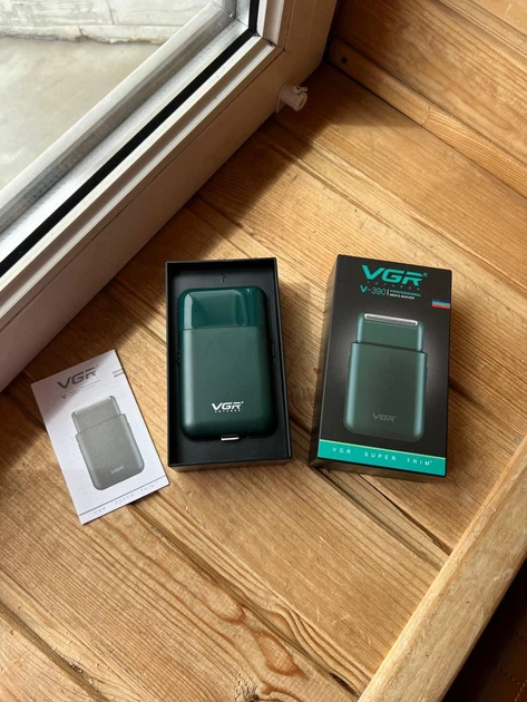 Електробритва VGR V-390 акумуляторна з висувним тримером, USB Type-C, LED-індикацією, сіткова - изображение 7