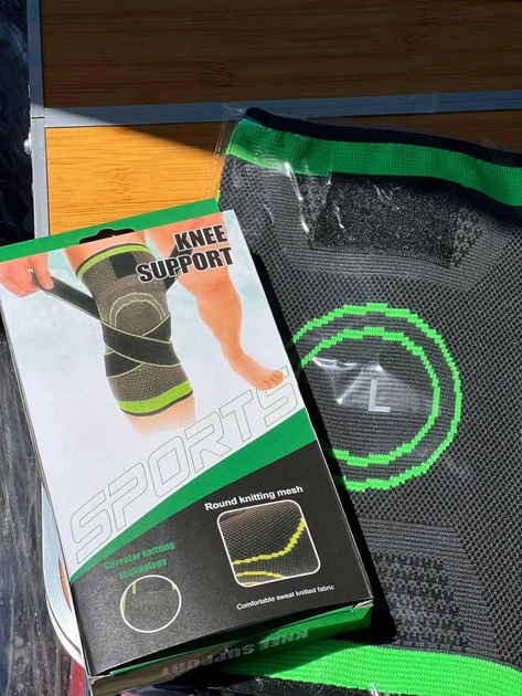 Еластичний бандаж на коліно Knee Support, компресійний наколінник для спорту та фіксації колінного суглоба 1 шт - Фото 7 Еластичний бандаж на коліно Knee Support, компресійний наколінник для спорту та фіксації колінного суглоба 1 шт - изображение 7